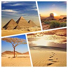 Фотообои с пустынями и пирамидами