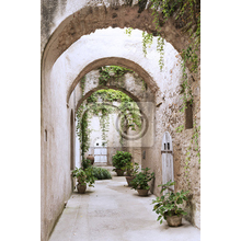 Фотообои со старинными арками в замке