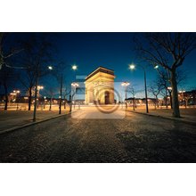 Фотообои с Триумфальной аркой ночью