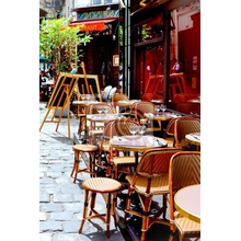 Фотообои на стену с французским уличным рестораном