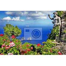 Фотообои — Вид на море с острова Капри