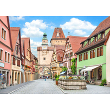 Фотообои на стену со средневековой улочкой в Баварии