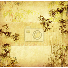 Фотообои - Винтажный фон с бамбуком