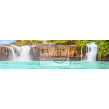 Фотообои на стену  с водопадом (панорама)