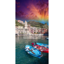 Фотообои - Разноцветные лодки