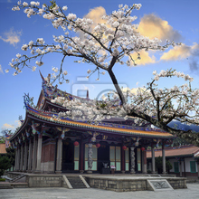 Фотообои - Японская пагода и сакура