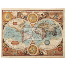 Фотообои со старинной картой мира (1626 г.)