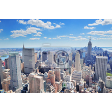 Фотообои с городом - Манхэттен с высоты