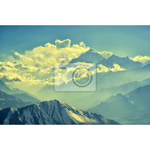 Фотообои - Облака в горах
