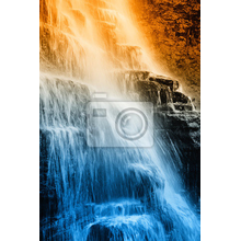 Фотообои с великолепным водопадом на закате