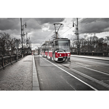 Фотообои "Трамвай в Праге"