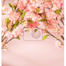 Фотообои - Розовые цветочки на ветви
