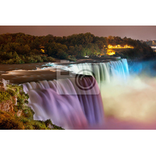 Фотообои - Ниагарский водопад с огнями