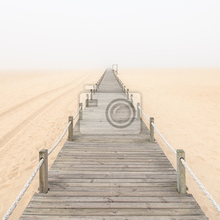 Фотообои - Деревянный мостик в тумане