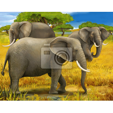 Фотообои для детской- Сафари- слоны