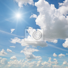 Фотообои - Солнце и облака