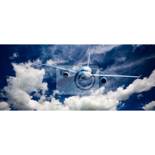 Фотообои на стену - Панорама с самолетом