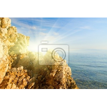 Фотообои - Скала и солнце