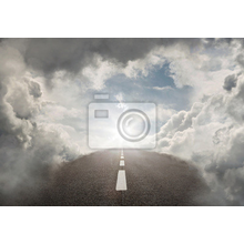 Фотообои - Дорога в облаках