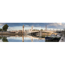 Фотообои - Городская панорама с мостом