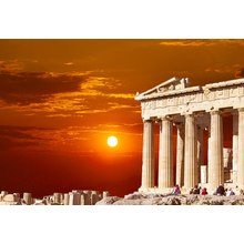 Парфенон в Афинах на закате
