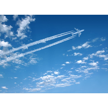 Фотообои с самолетом в небе