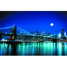 Фотообои — Ночь над бруклинским мостом