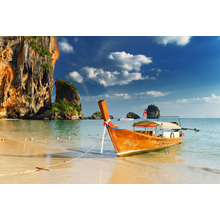 Фотообои с лодкой на пляже в Тайланде