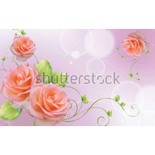 Обои с розами в интерьере фото