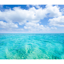 Фотообои "Пейзаж с голубой морской водой"