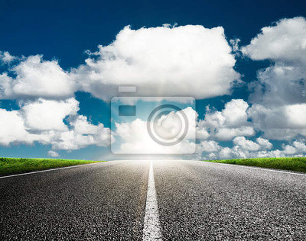 Фотообои - По дороге с облаками