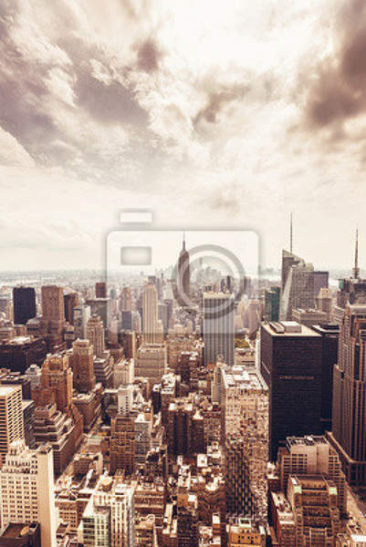 Фотообои на стену - Вид на Манхэттен с высоты