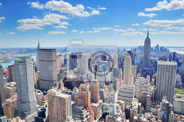 Фотообои с городом - Манхэттен с высоты