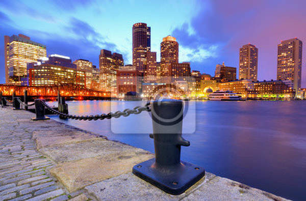 Фотообои "Набережная Бостона" (городской пейзаж)