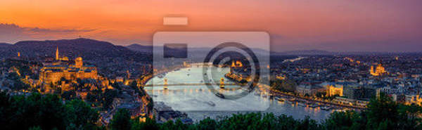 Фотообои - Панорама ночного города