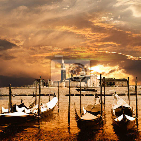 Фотообои - Золотой венецианский закат