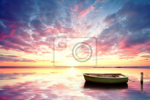 Фотообои - Лодка на озере