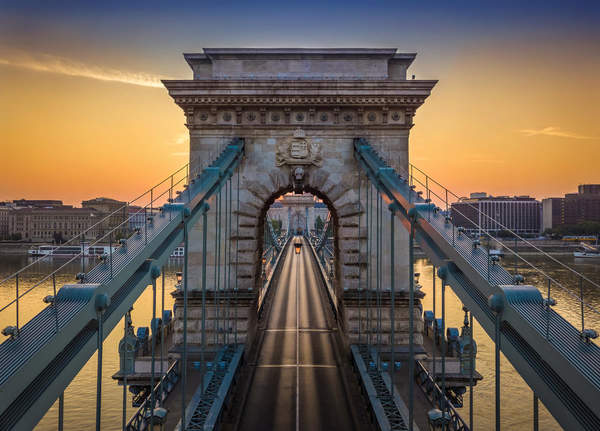 Фотообои — Будапешт (Венгрия) — всемирно известный цепной мост