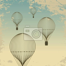 Фотообои - Ретро воздушные шары