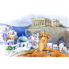 Арт-обои - Греческий город