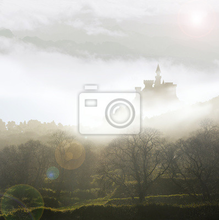 Фотообои - Замок в тумане