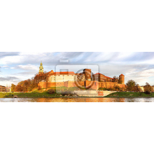 Фотообои с панорамой замка Вавель в Кракове (Польша)