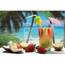 Фотообои с тропическим напитком