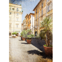 Фотообои с живописной винтажной улочкой в Риме