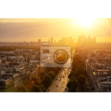 Фотообои с видом на Париж с высоты
