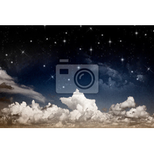 Фотообои с ночными облаками