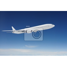 Фотообои с самолетом на фоне синего неба