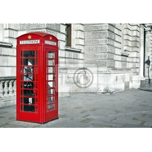 Фотообои с телефонной будкой в Лондоне