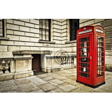 Фотообои на стену - Телефонная будка в Лондоне