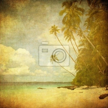 Фотообои с винтажным тропическим пляжем